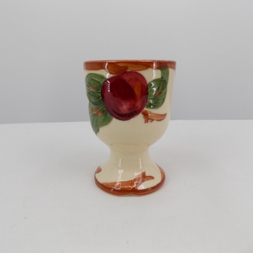 Franciscan Apple Single Egg Cup 3 3/4" tall Vintage California Pottery 2 5/8" di